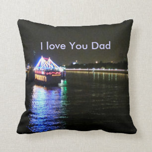 Boat and Lights Pillow