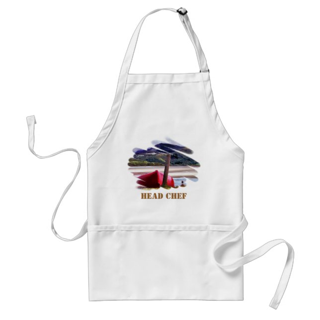 BOAT AND MOUNTAIN LANDSCAPE STANDARD APRON (Front)