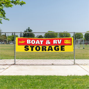 Boat And RV Storage Lot Space Available Outdoor Banner