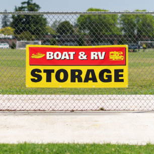 Boat And RV Storage Lot Space Available Outdoor Banner