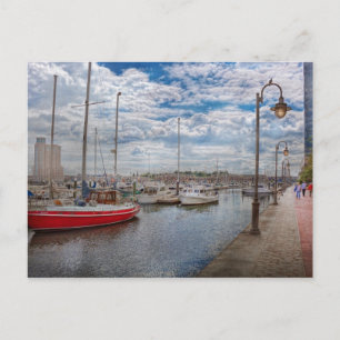 Boat - Baltimore, MD - One fine day in Baltimore Postcard