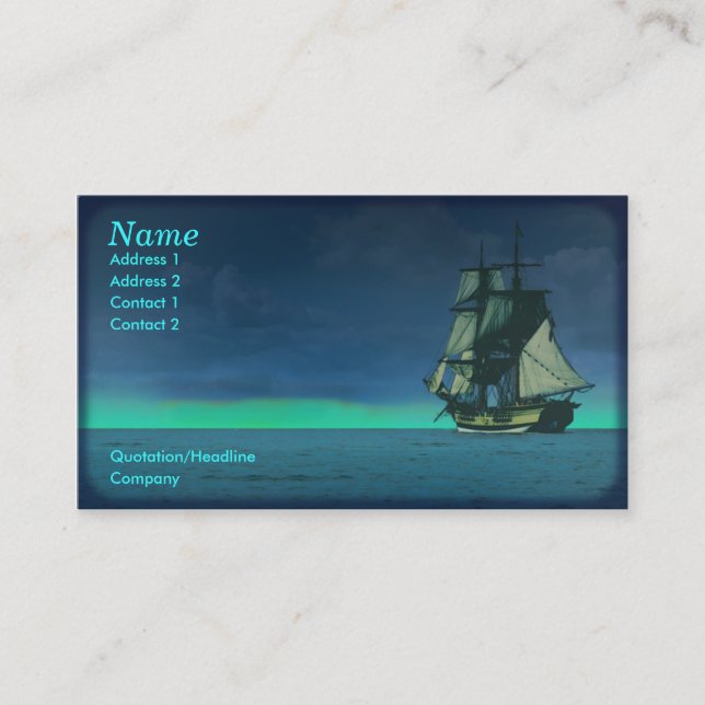 Boat Business card (Front)