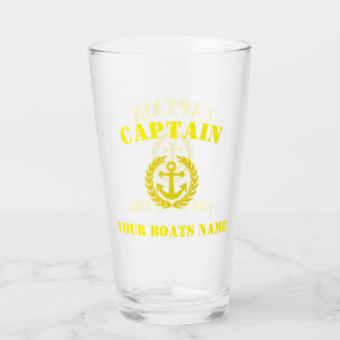 Boat Captain and anchor Glass