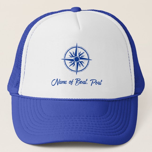 Boat Captain and Crew Customized Hat (Front)