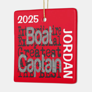 Boat Captain Extraordinaire CUSTOM Ceramic Ornament