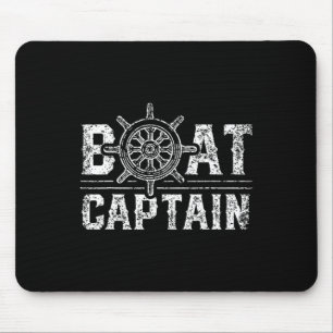 Boat Captain Lover Boat Owner Skipper Ship Mouse Pad