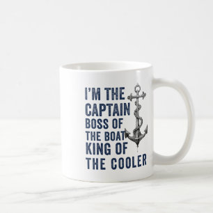 Boat Captain Men Women Funny Boating Sailing Ponto Coffee Mug