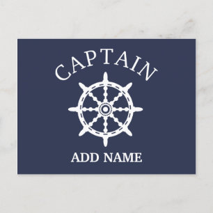 Boat Captain (Personalize Captain's Name) Postcard