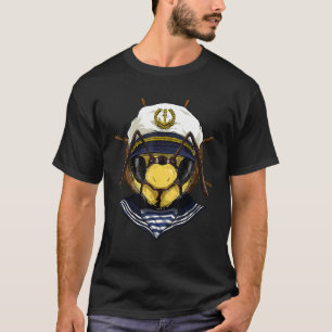 Boat Captain Queen Bee Sailing Boat  Owners Sailor T-Shirt