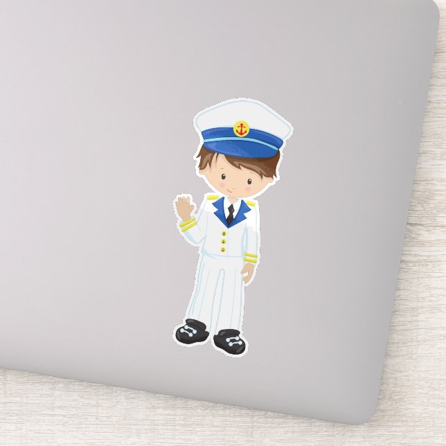 Boat Captain, Skipper, Brown Hair, Cute Boy (Detail)