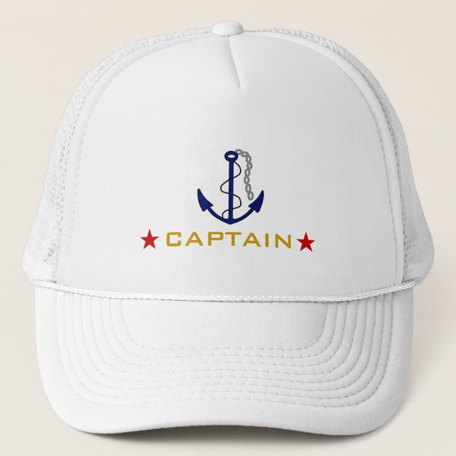 Boat Captain Trucker Hat (Front)
