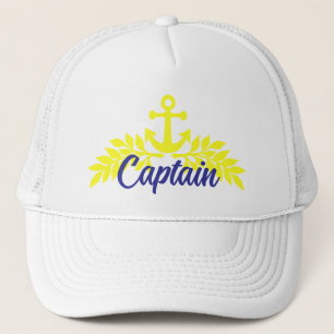 Boat captain trucker hat