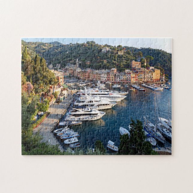 boat city harbour  jigsaw puzzle (Horizontal)