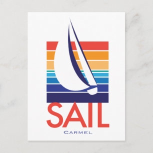 Boat Colour Square_Carmel Postcard