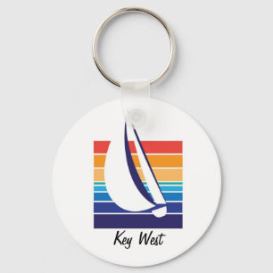 Boat Colour Square_Key West keychain