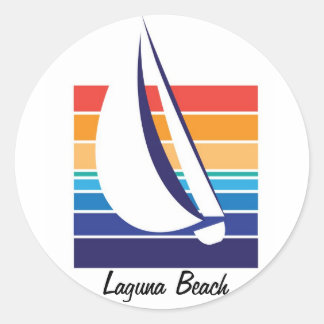 Boat Colour Square_Laguna Beach stickers