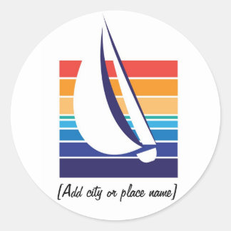 Boat Colour Square_Namedrop sticker
