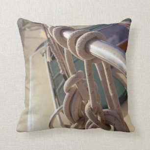 Boat Deck Throw Pillow