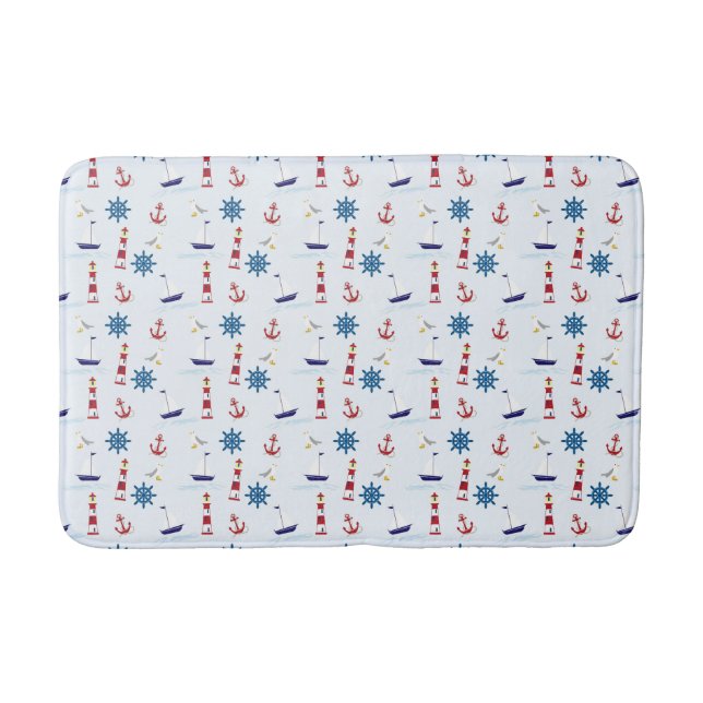 Boat Dive Swim Beach Custom Personalize DIY Home Bath Mat (Front)