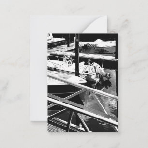 Boat Dock Pier Wharf Seaside Nautical Photo Card