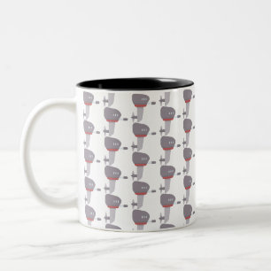 Boat engine Two-Tone coffee mug