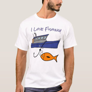 Boat Fishing Men's Basic T-Shirt