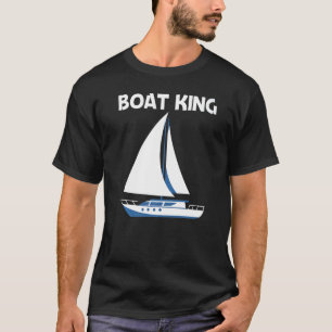 Boat For Men Dad Sailing Trip Travel T-Shirt