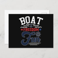 Boat Freedom Fun 4th Of July Boater