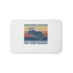 Boat Gift   Funny Vintage Pontoon Boat Gift Idea Bath Mat