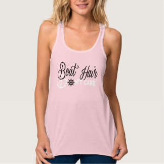 Boat Hair, Don't Care Racerback Tank Top