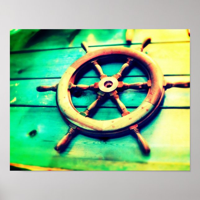 Boat Helm Poster (Front)