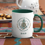 Boat House Anchor Boat Wheel Year Est Personalized Mug<br><div class="desc">Deck the boat house with this nautical theme anchor, boat wheel, and rope coffee mug. Wow your guests and make them feel at home with our indoor and outdoor personalized boating theme decor featuring your family name in dark green typography with the year established. Makes a perfect family reunion party...</div>