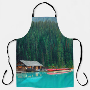 Boat house by Lake Louise in Banff National Park, Apron