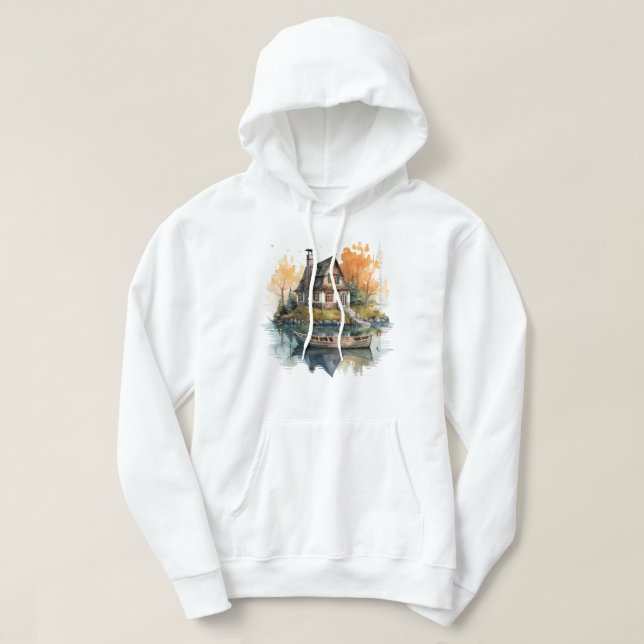 Boat House Hooded Sweatshirt (Design Front)