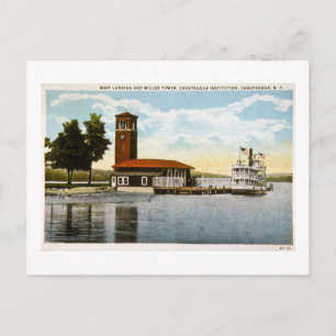 Boat Landing and Miller Tower Postcard