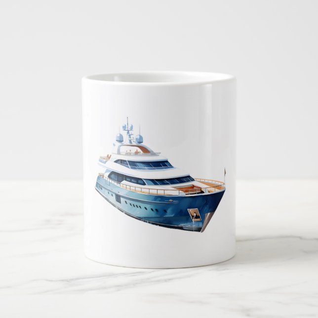 Boat Large Coffee Mug (Front)