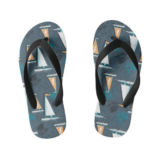 Boat Motif Flip-Flops Kid's Flip Flops