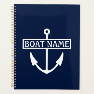 Boat Name Anchor Captain's Log Planner