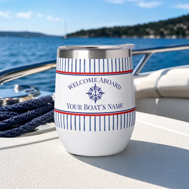 Boat Name Compass Rose Nautical Anchor (Creator Uploaded)