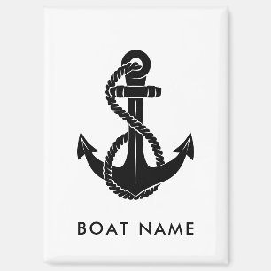 Boat Name Nautical Anchor Beach House Custom Magnet