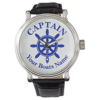 Boat name nautical ships wheel watch
