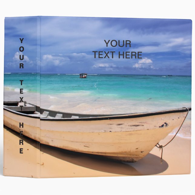 Boat On The Beach Binder (Front/Spine)