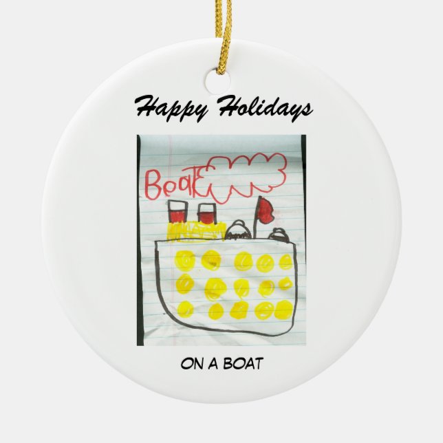 Boat Ornament (Front)