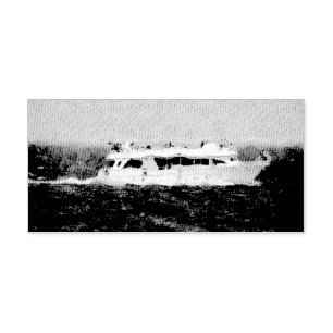 Boat painting self-inking stamp