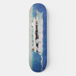 Boat painting skateboard