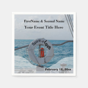 Boat Party personalized Napkin