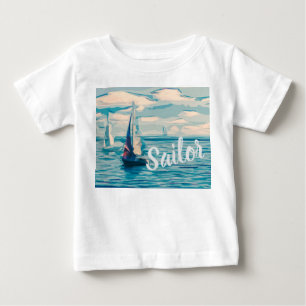 Boat Peaceful Marine Swim Dive Destiny's Destiny Baby T-Shirt