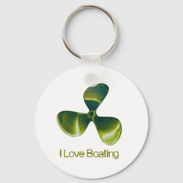 Boat Propeller Image for Button-Key-chain Keychain (Front)