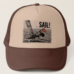 Boat Race Catamaran Picture Trucker Hat