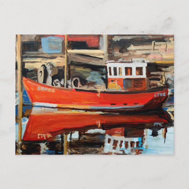 Boat Reflection Postcard (Front)